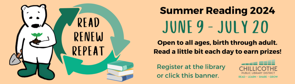 Summer reading information. Click to learn more